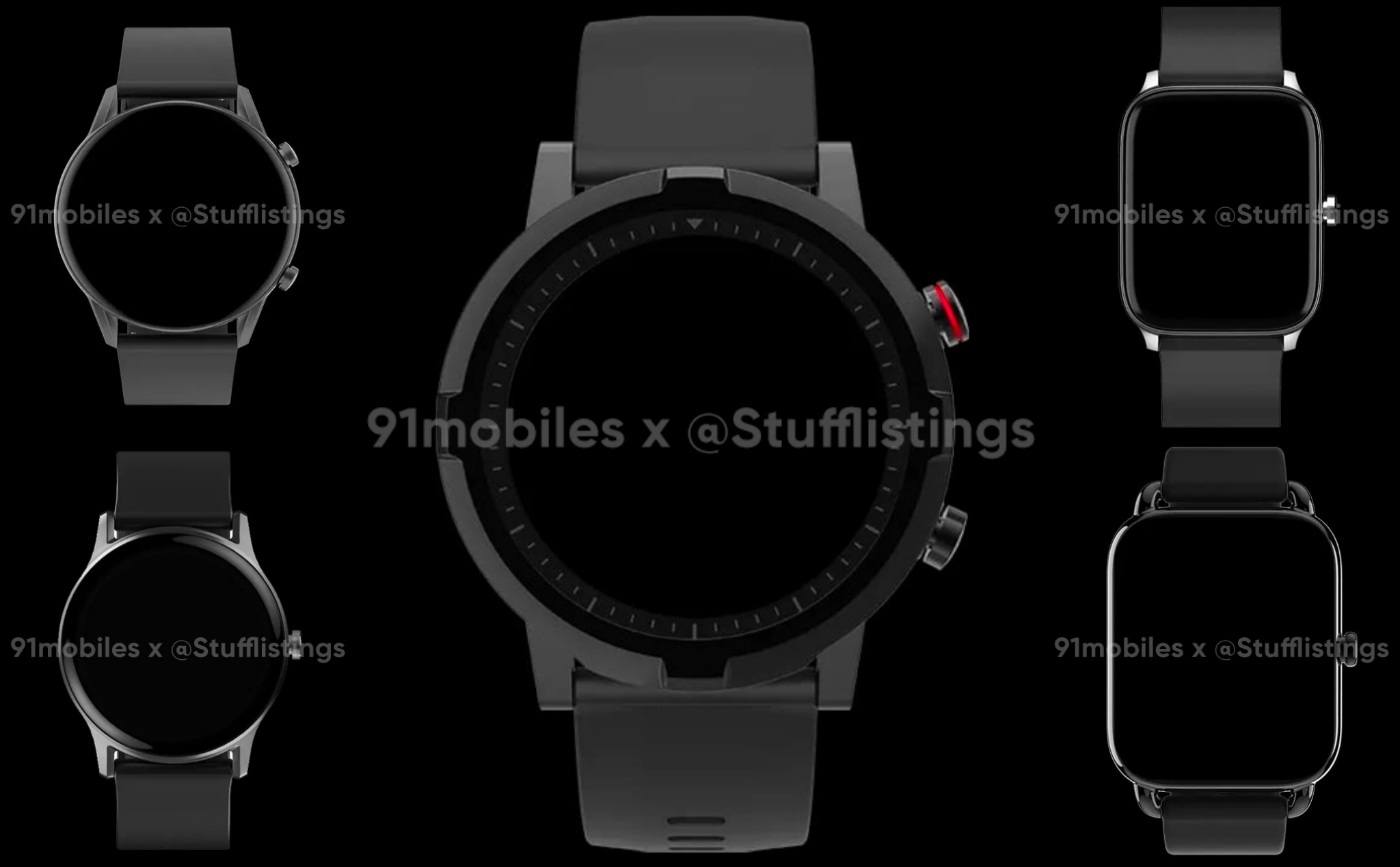 Lộ ảnh render của OnePlus Nord Watch: Sẽ có 2 mẫu mã với nhiều phiên bản khác nhau?