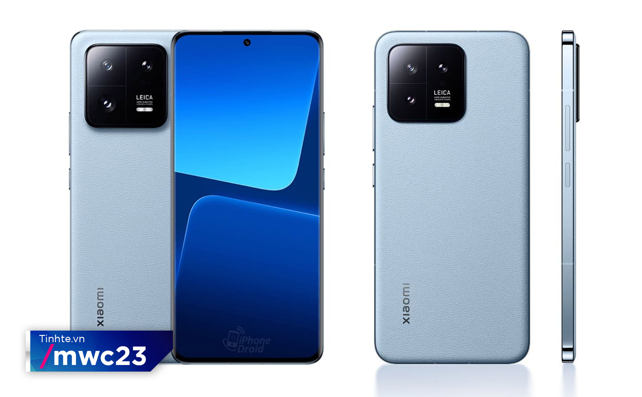 MWC 2023: Xiaomi 13 vuông vức, Xiaomi 13 Pro có 3 cảm biến 50MP định giá từ 1,299€