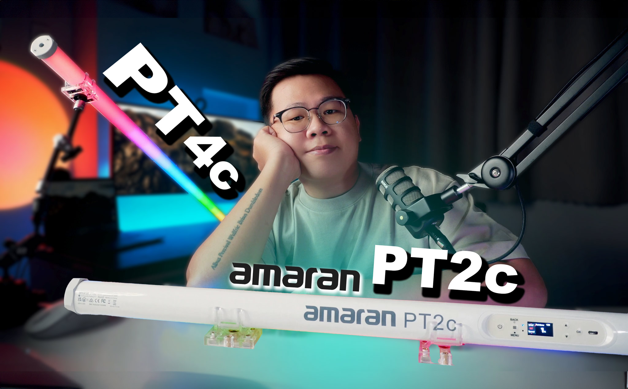 Trên tay amaran PT4c & PT2c: Pixel Mapping (LED đuổi), 170 phút max power, sạc nhanh,...