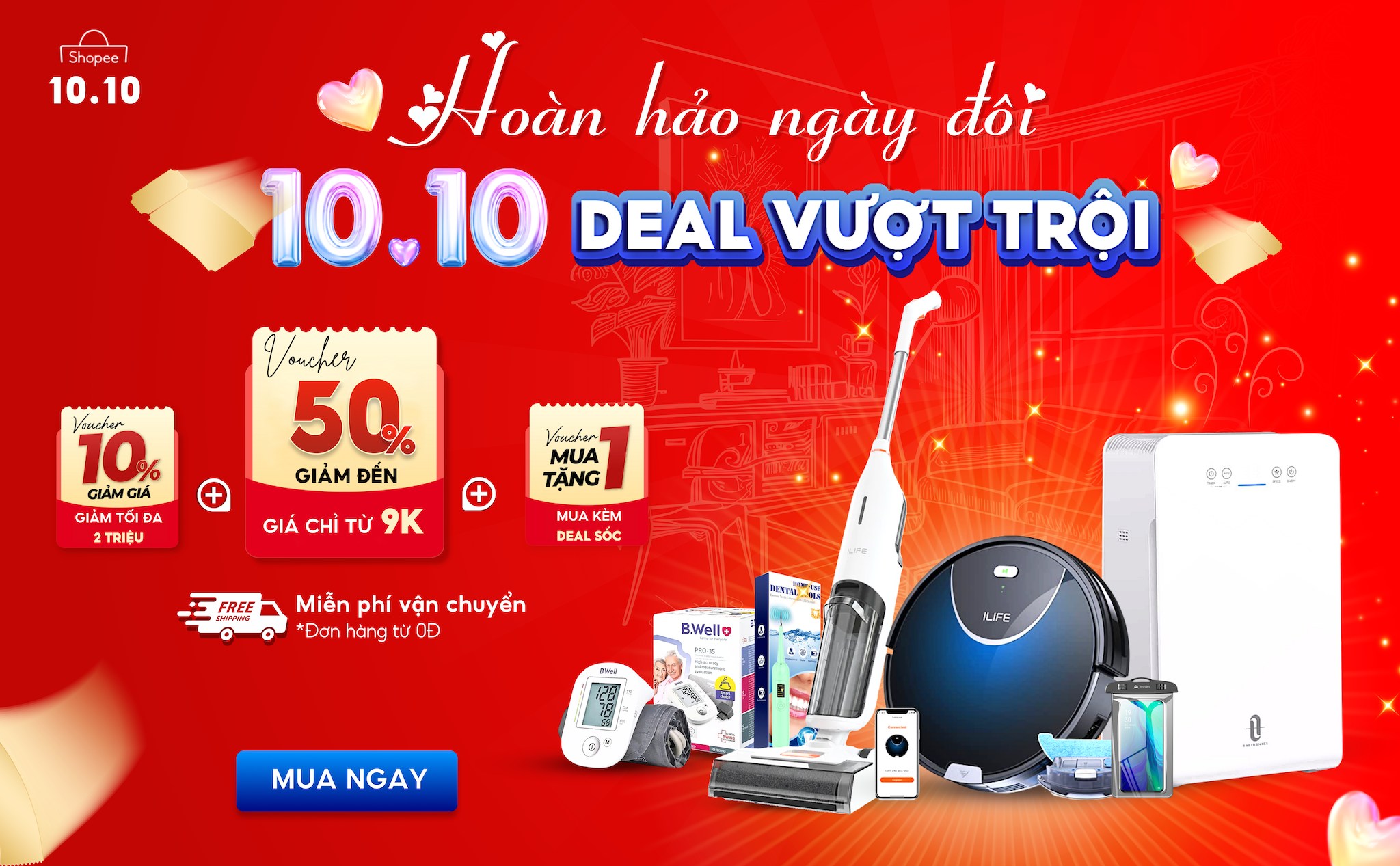 [QC] Shopee 10.10 - Hoàn hảo ngày đôi – Deal vượt trội chỉ từ 9K