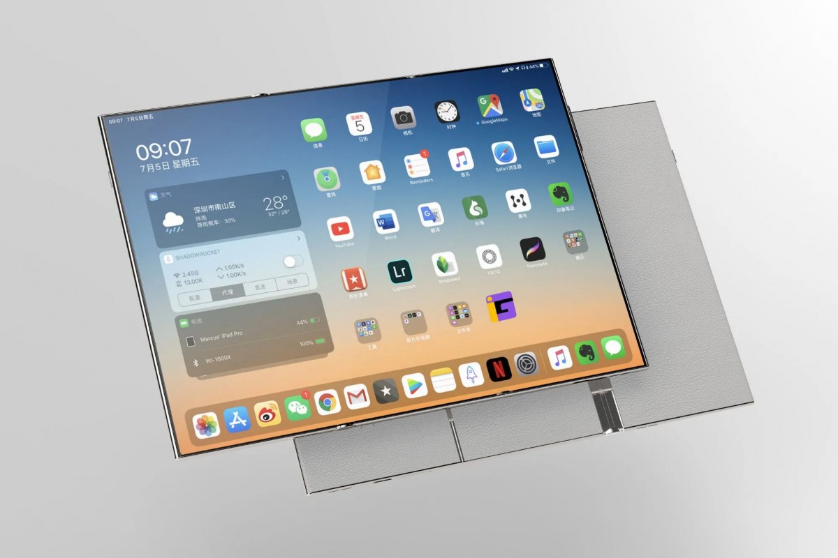 Lộ diện bản concept smartphone gập ba màn hình đầu tiên của OPPO?