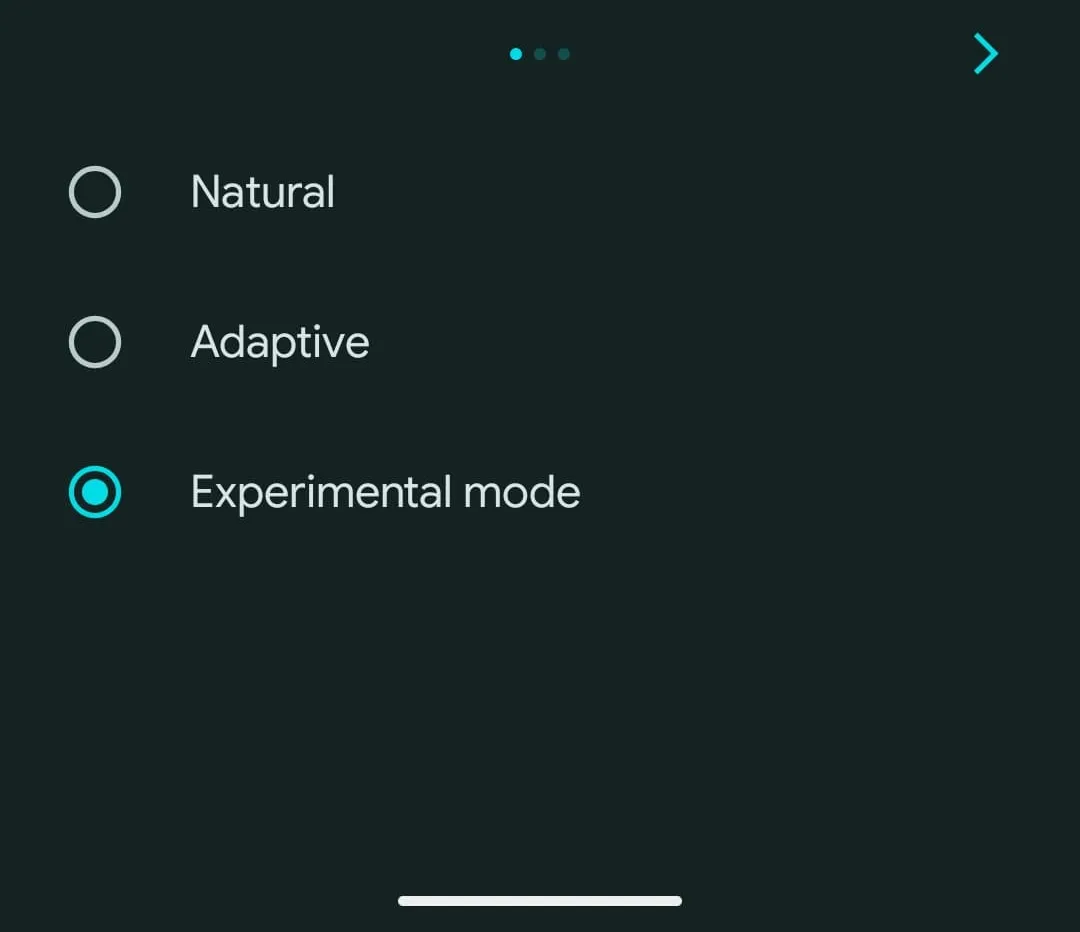Pixel 9 Experimental Mode 2.webp