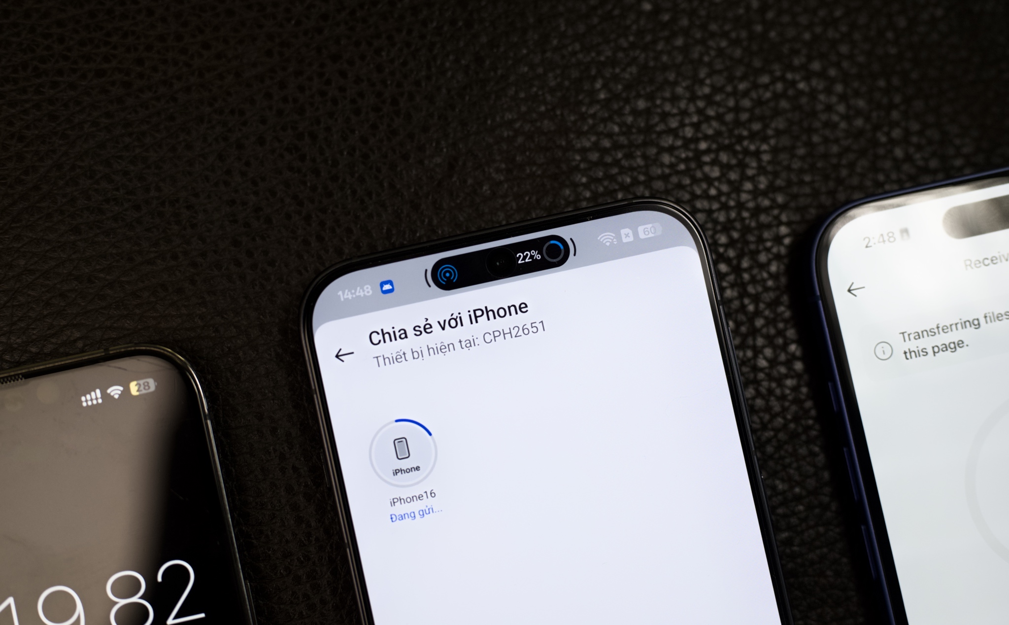 Thử dùng tính năng "AirDrop" từ Oppo Find X8 sang iPhone: Tốc độ ổn, hữu dụng