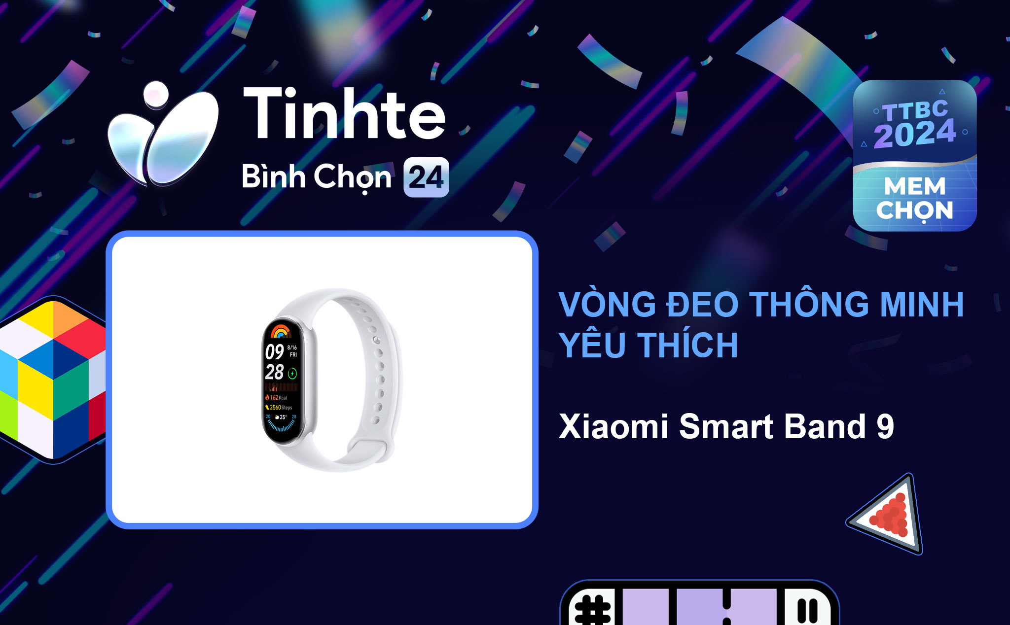 Vòng đeo thông minh tay yêu thích: Xiaomi Smart Band 9