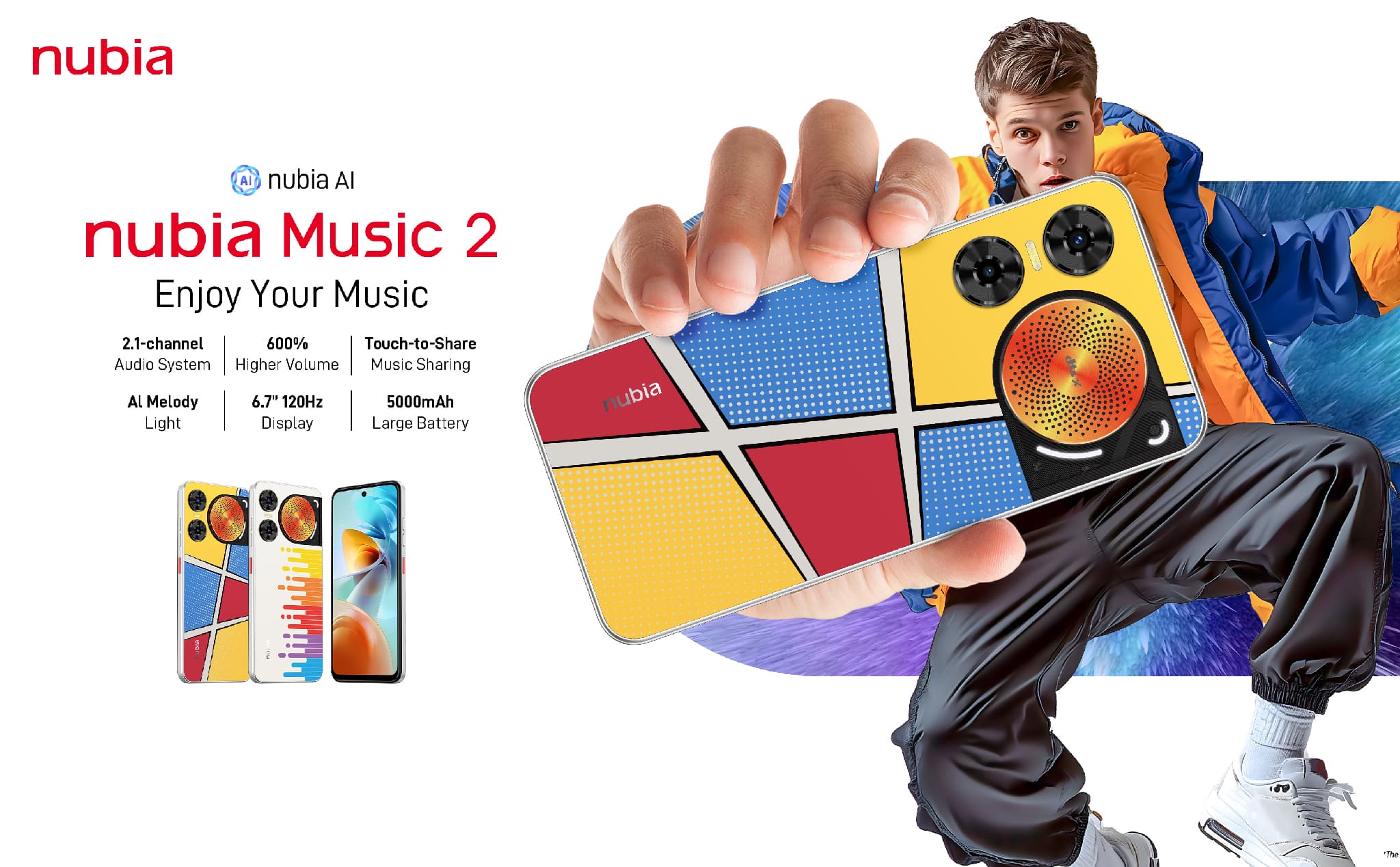 nubia Music 2 ra mắt: Smartphone tập trung về âm thanh, hệ thống âm 2.1 kênh, giá 2.2 triệu