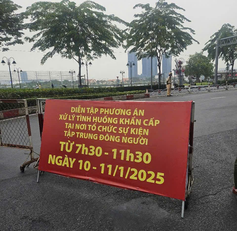 PC08: Các tuyến đường ở TPHCM hạn chế lưu thông 10-11/1 để diễn tập PCCC, cứu hộ