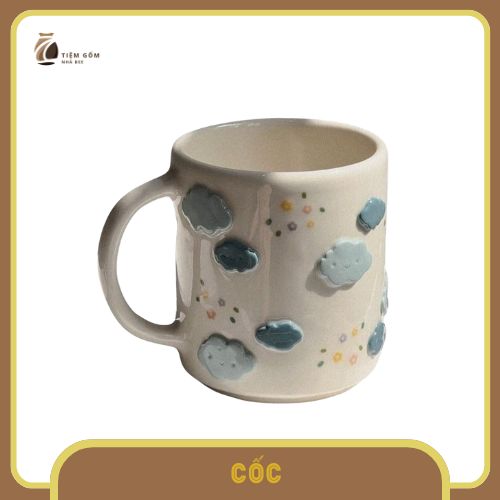 Cốc Trà Handmade Hoạ Tiết