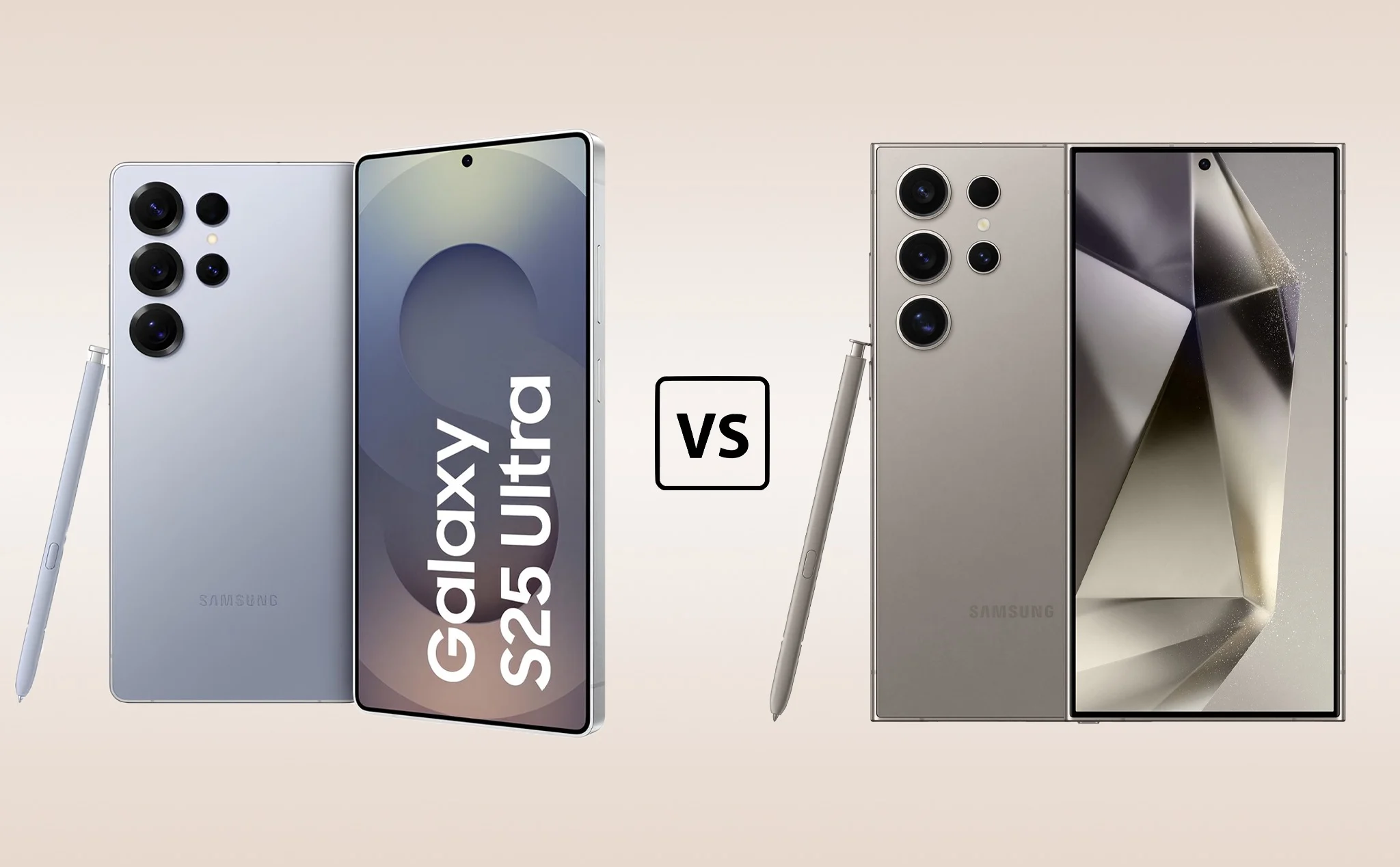 So sánh Samsung Galaxy S25 Ultra VS Samsung Galaxy S24 Ultra