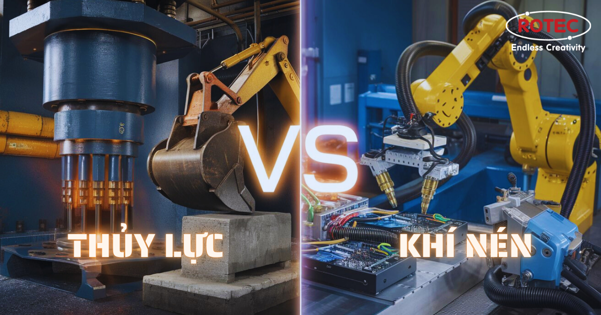 THỦY LỰC vs. KHÍ NÉN – DOANH NGHIỆP NÊN CHỌN CÔNG NGHỆ NÀO?