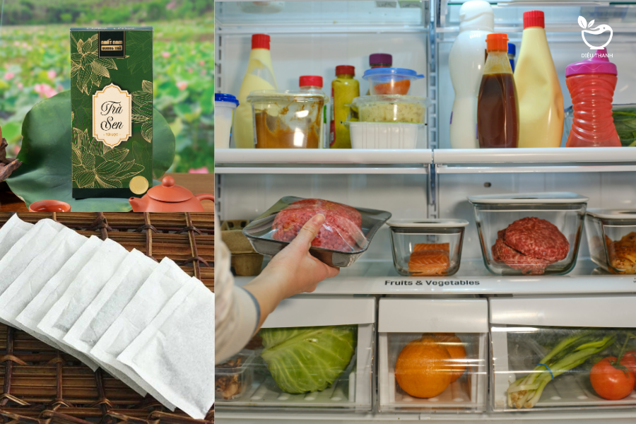 Cách Khử Mùi Tủ Lạnh Cực Hiệu Quả Với Trà Sen Túi Lọc