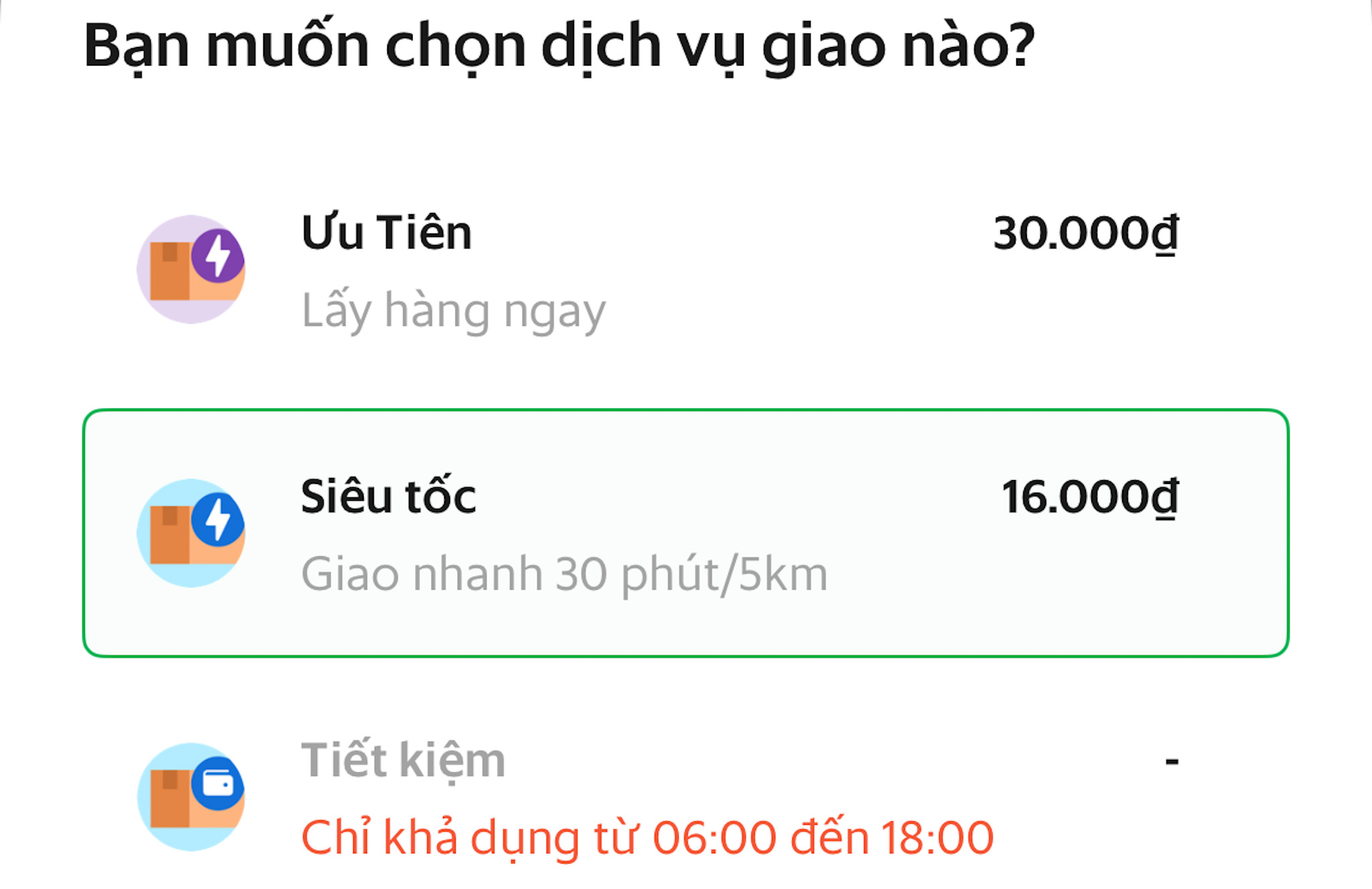 Grab thêm dịch vụ giao hàng ưu tiên, muốn giao nhanh nhất phải trả tiền gần gấp đôi trước đây?