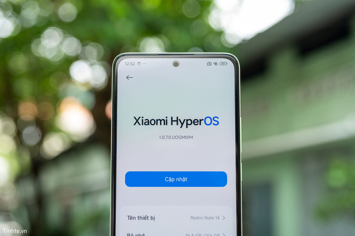 Redmi Note 14 cập nhật Xiaomi HyperOS 2 chính thức
