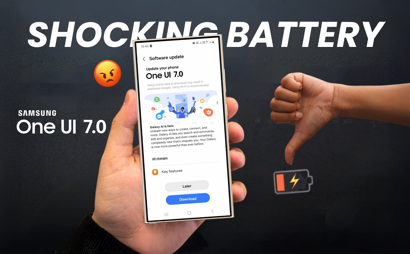 One UI 7 gây ra vấn đề hao pin trên Samsung Galaxy S23 Series, Galaxy S24 Series và Galaxy Z Fold6