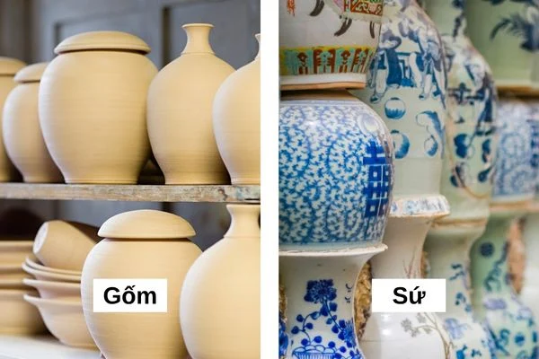 Bạn có phân biệt được giữa gốm và sứ?