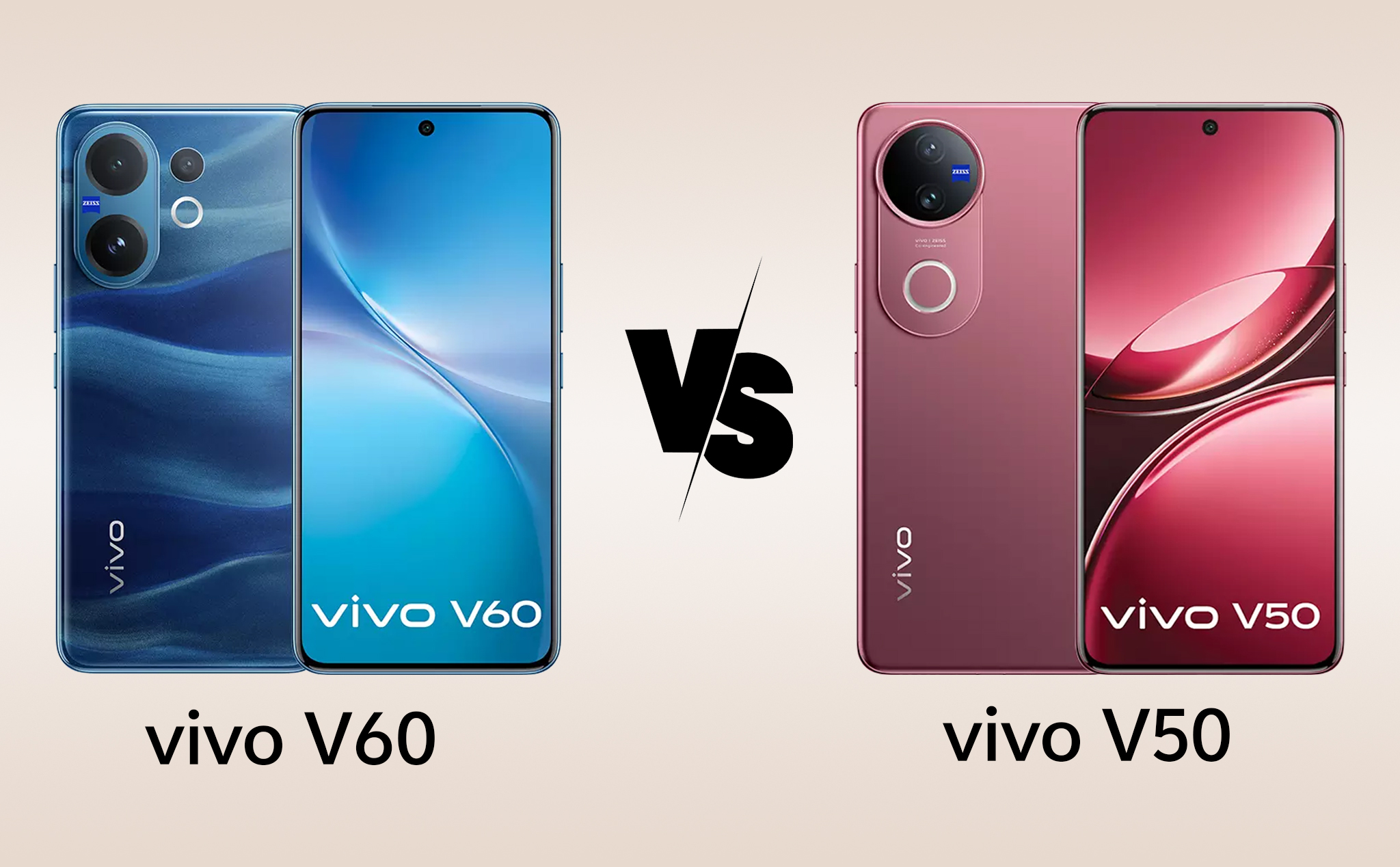 So sánh vivo V60 VS vivo V50