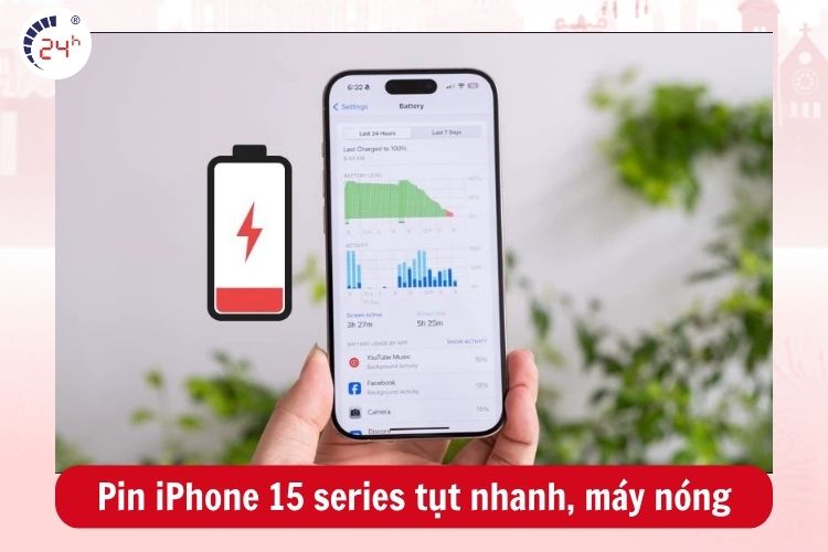 Sửa pin iPhone 15 Series giúp kéo dài thời gian sử dụng