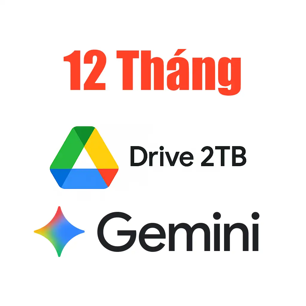 Hướng dẫn nhận Google One (2T Drive + Gemini Pro) 12 Tháng
