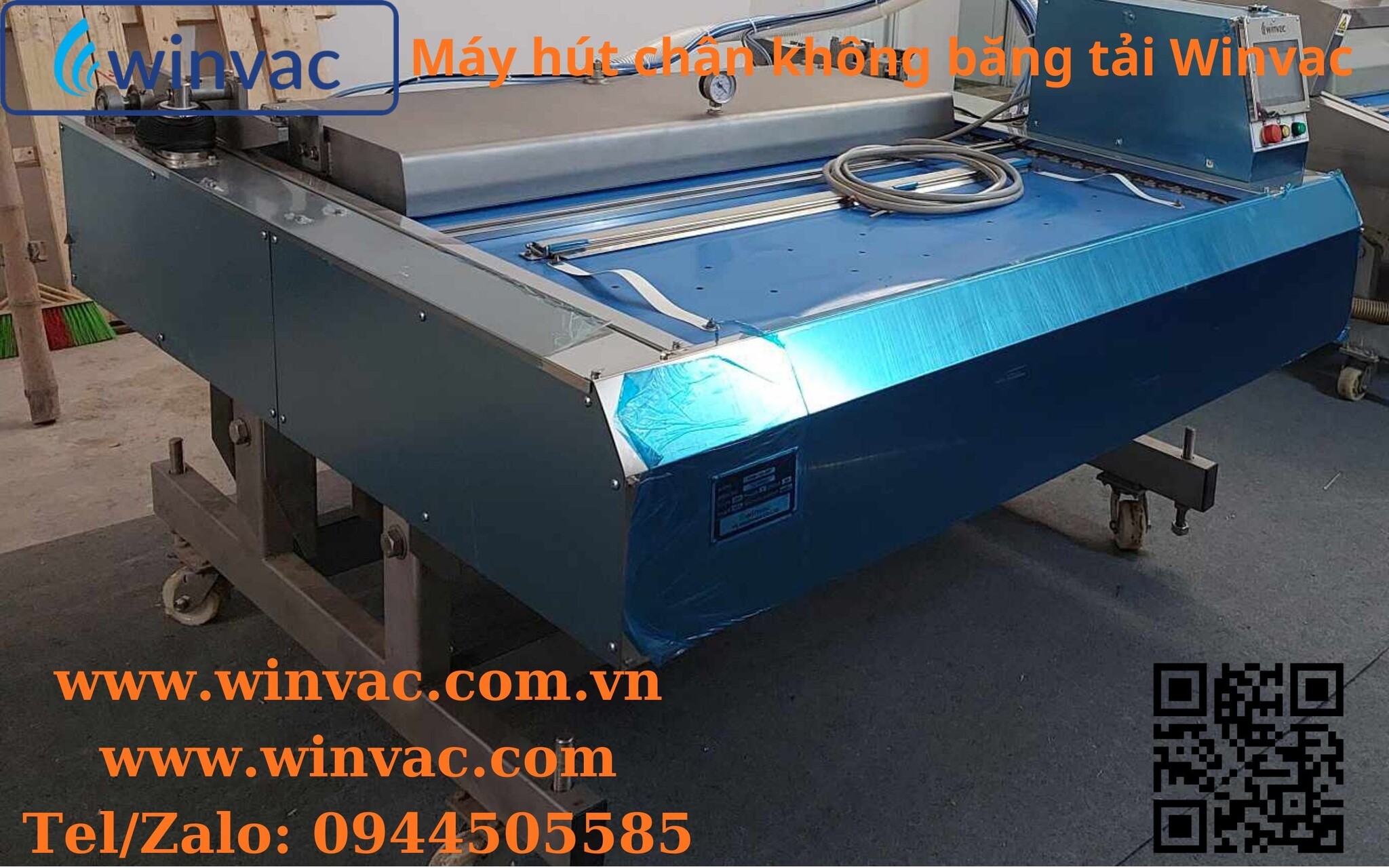 Máy hút chân không băng tải Winvac Việt Nam