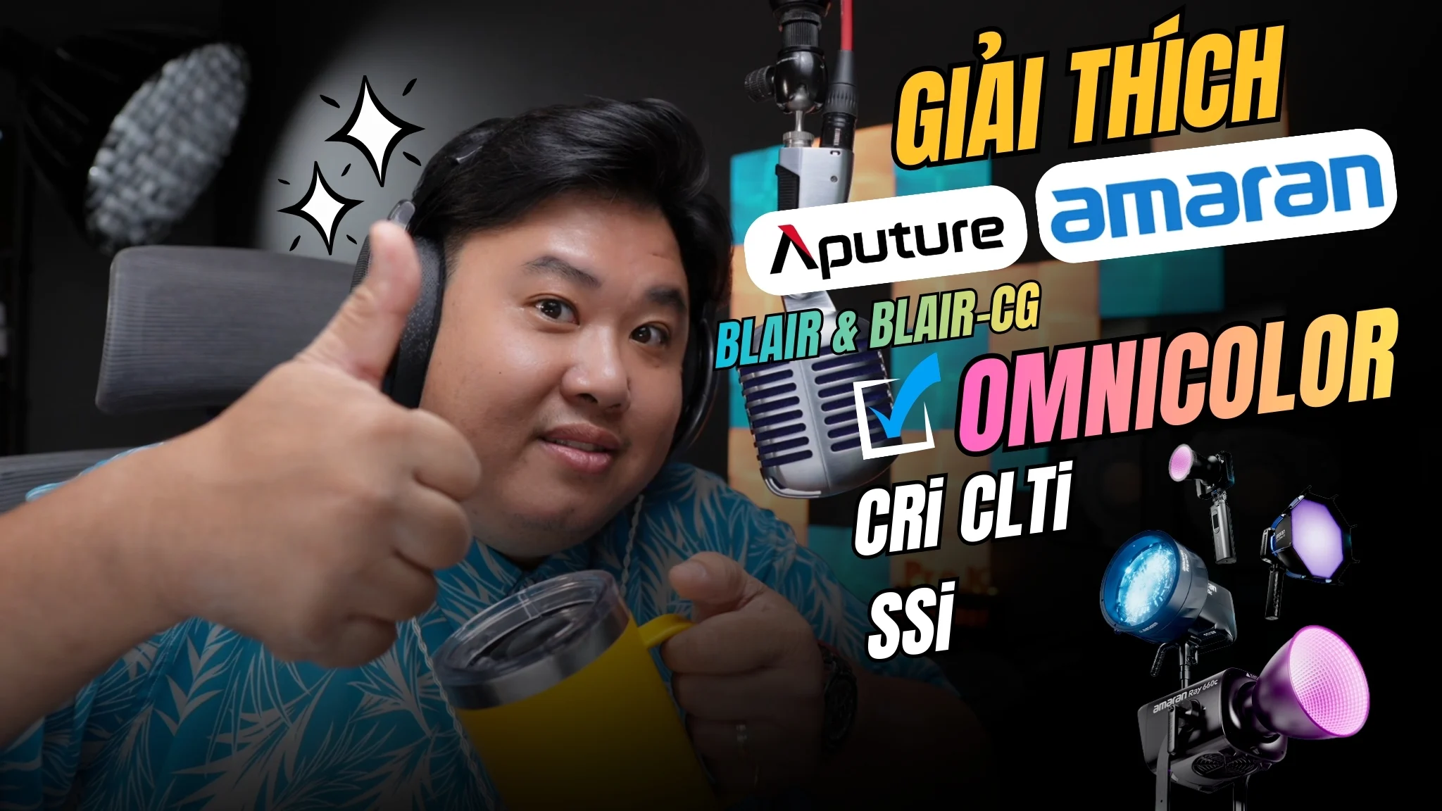 Amaran và Aputure : giải thích công nghệ và thông số đèn