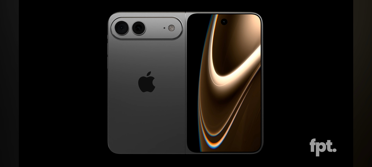 Rò rỉ concept iPhone Fold với màn hình không nếp gấp 7.8 inch, mỏng 4.5 mm?