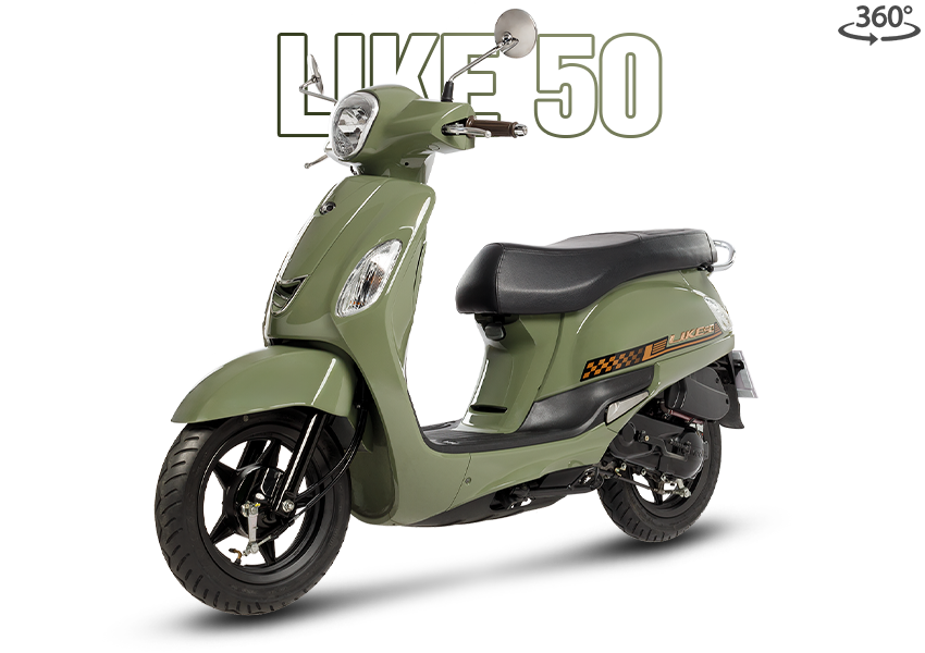 Ngắm màu sắc và thống số kỹ thuật của Like 50cc mẫu xe máy chạy xăng cho học sinh và nữ sinh công sở