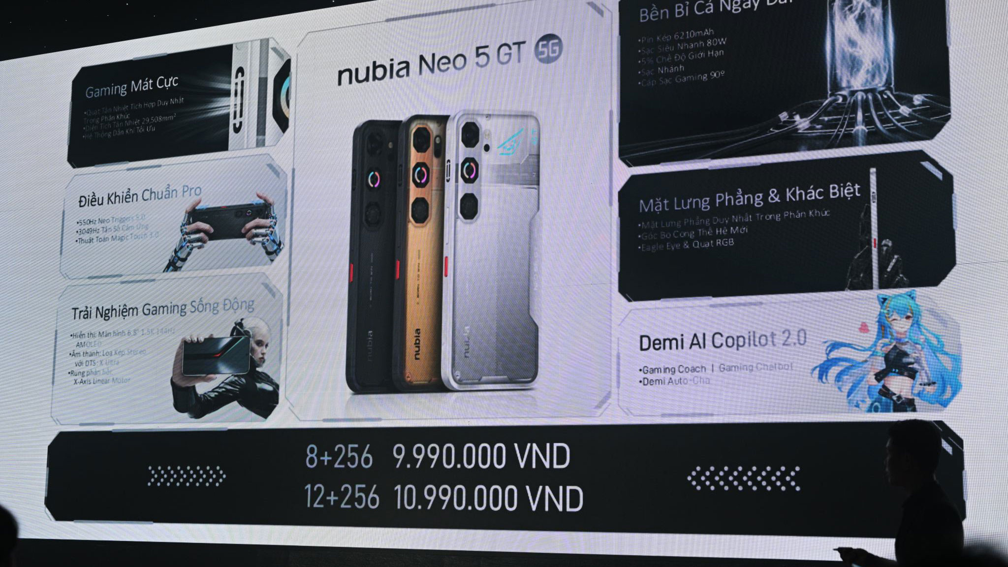 Ra mắt nubia NEO 5 Series: gaming phone có quạt tản nhiệt chủ động: phiên bản cao nhất 10,99 triệu