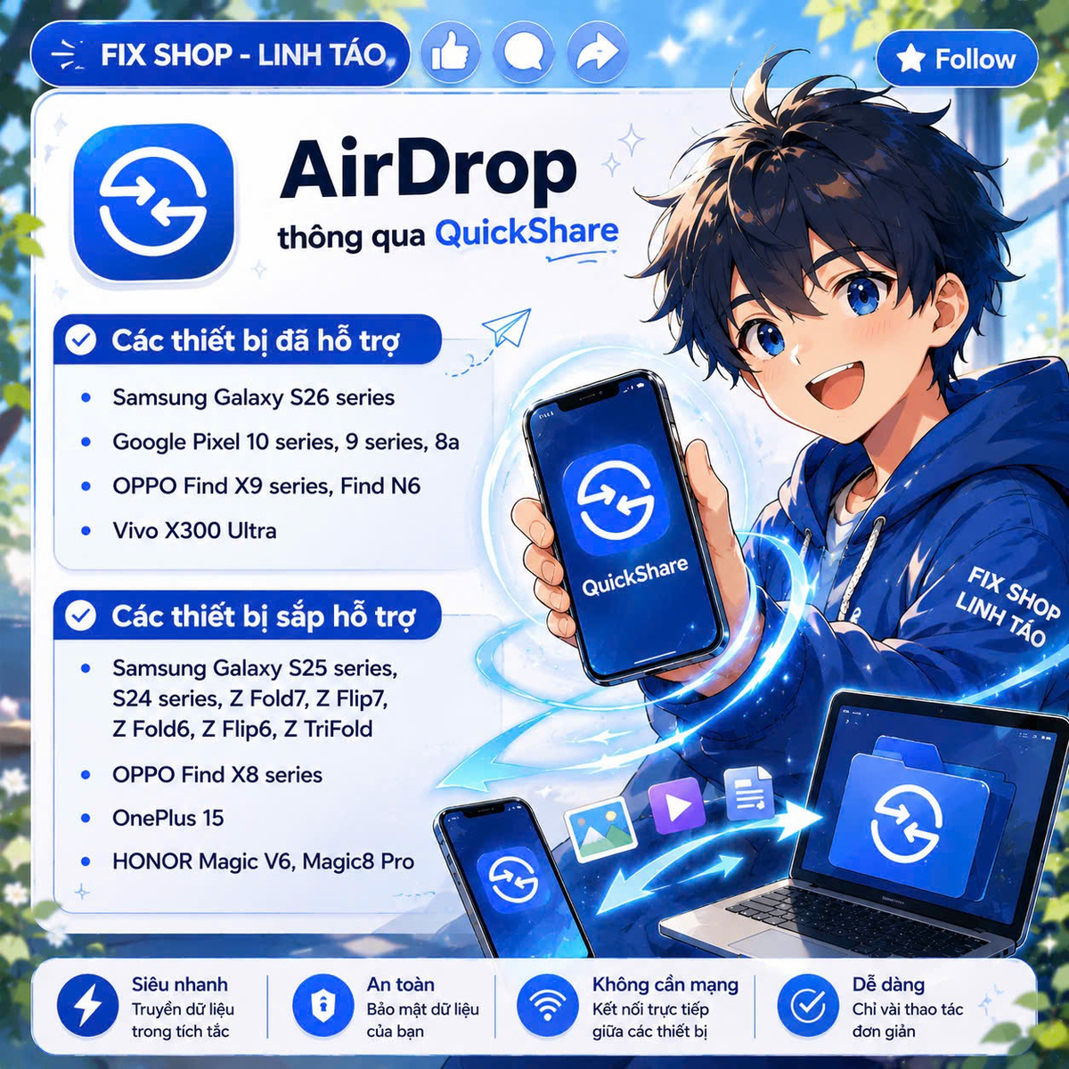 AirDrop giờ không còn “đóng hệ” nữa rồi!