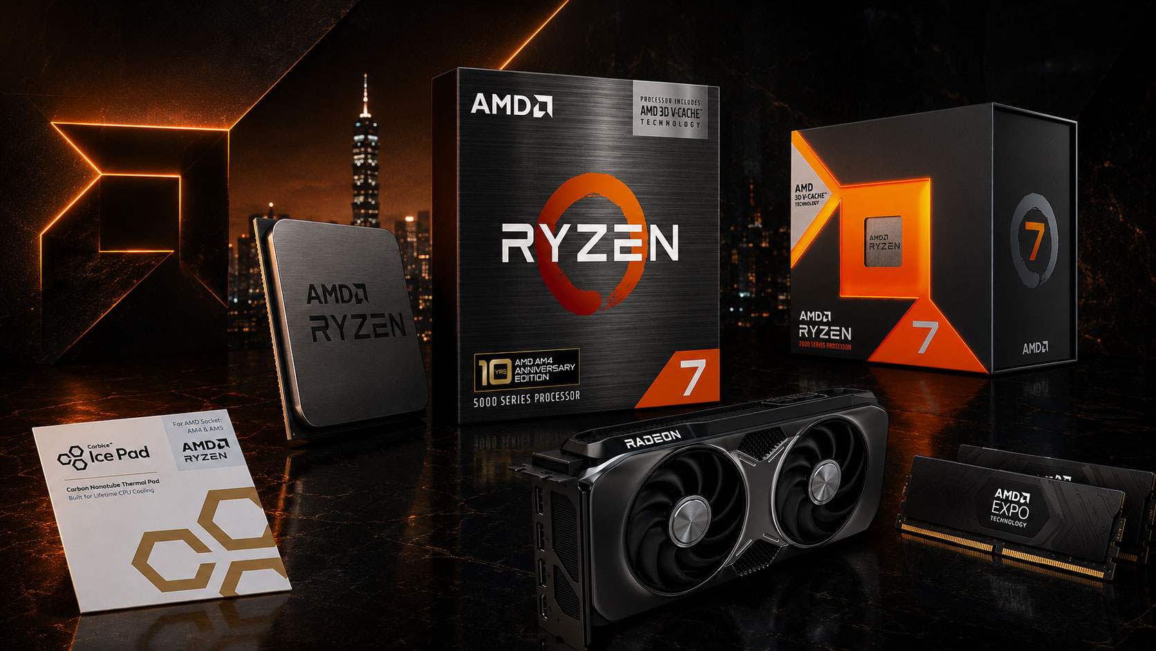 AMD tại Computex 2026: Kỷ niệm 10 năm AM4, kéo dài hỗ trợ AM5 đến 2029, mở rộng hệ sinh thái RDNA 4