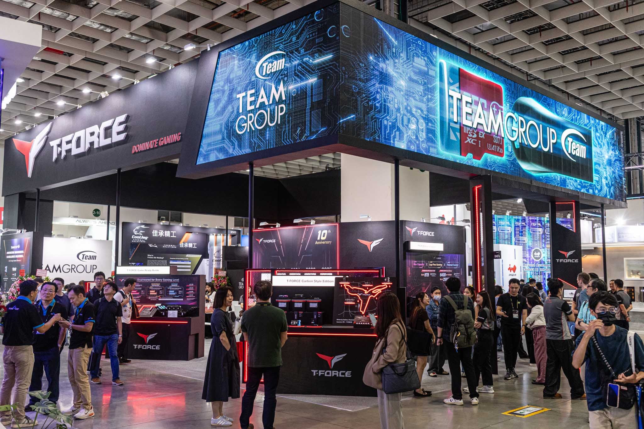 Một vòng gian hàng TEAMGROUP tại COMPUTEX 2026