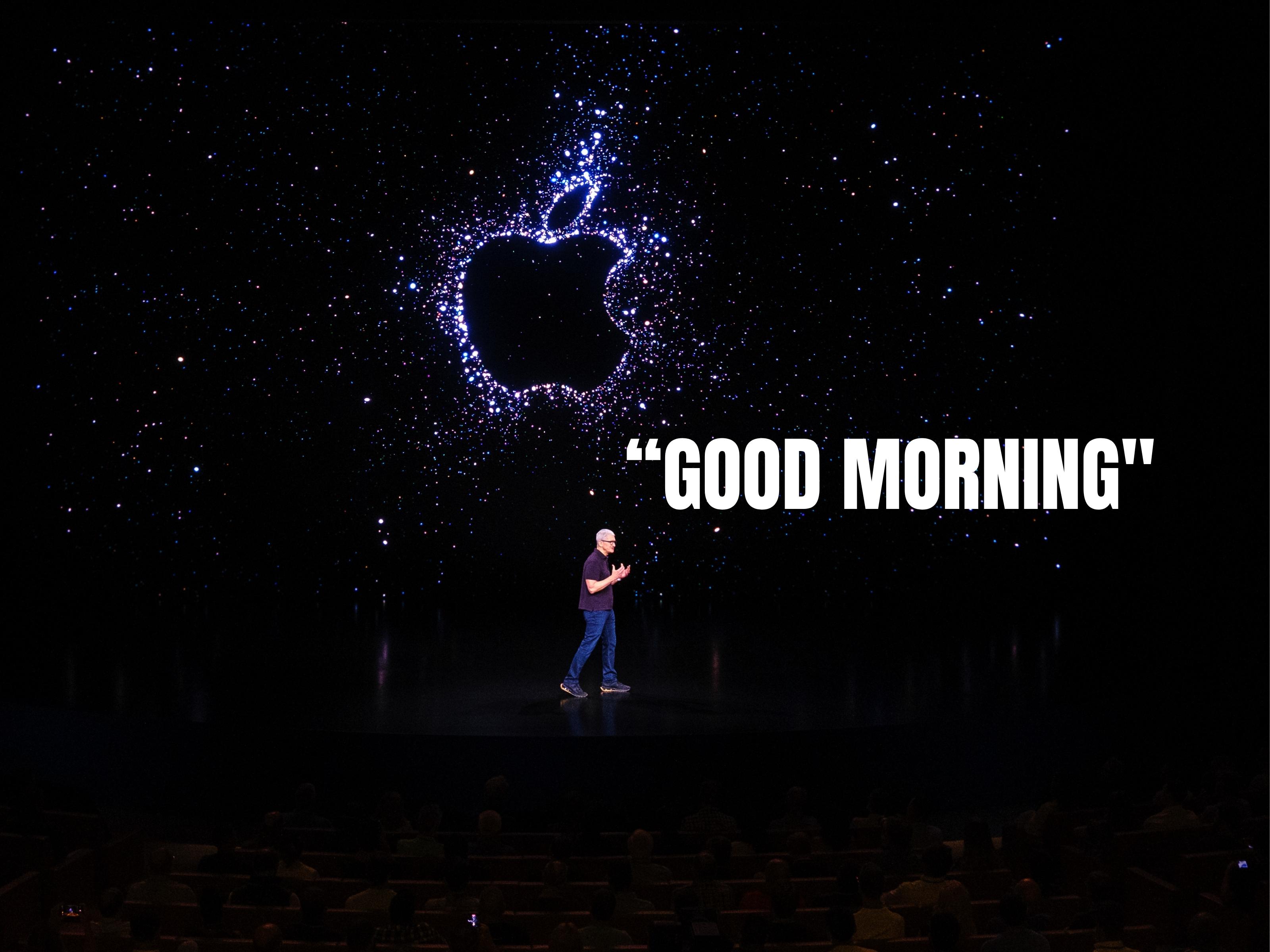 Đêm nay Tim Cook sẽ lần cuối nói "Good Morning" ở một sự kiện của Apple