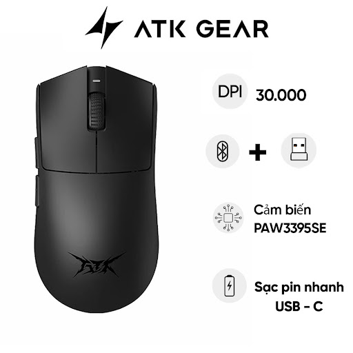Đánh giá Chuột Gaming Không Dây ATK Dragonfly A9