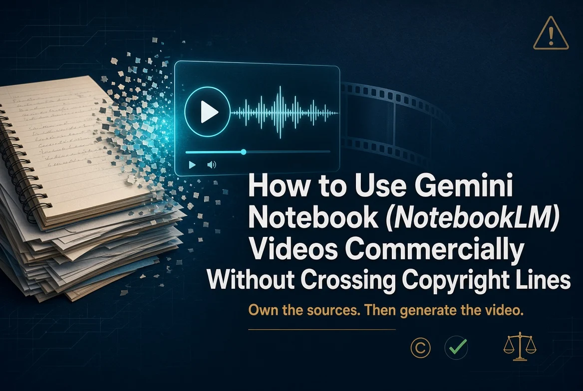 Cách sử dụng video Gemini Notebook cho mục đích thương mại mà không vướng vấn đề bản quyền