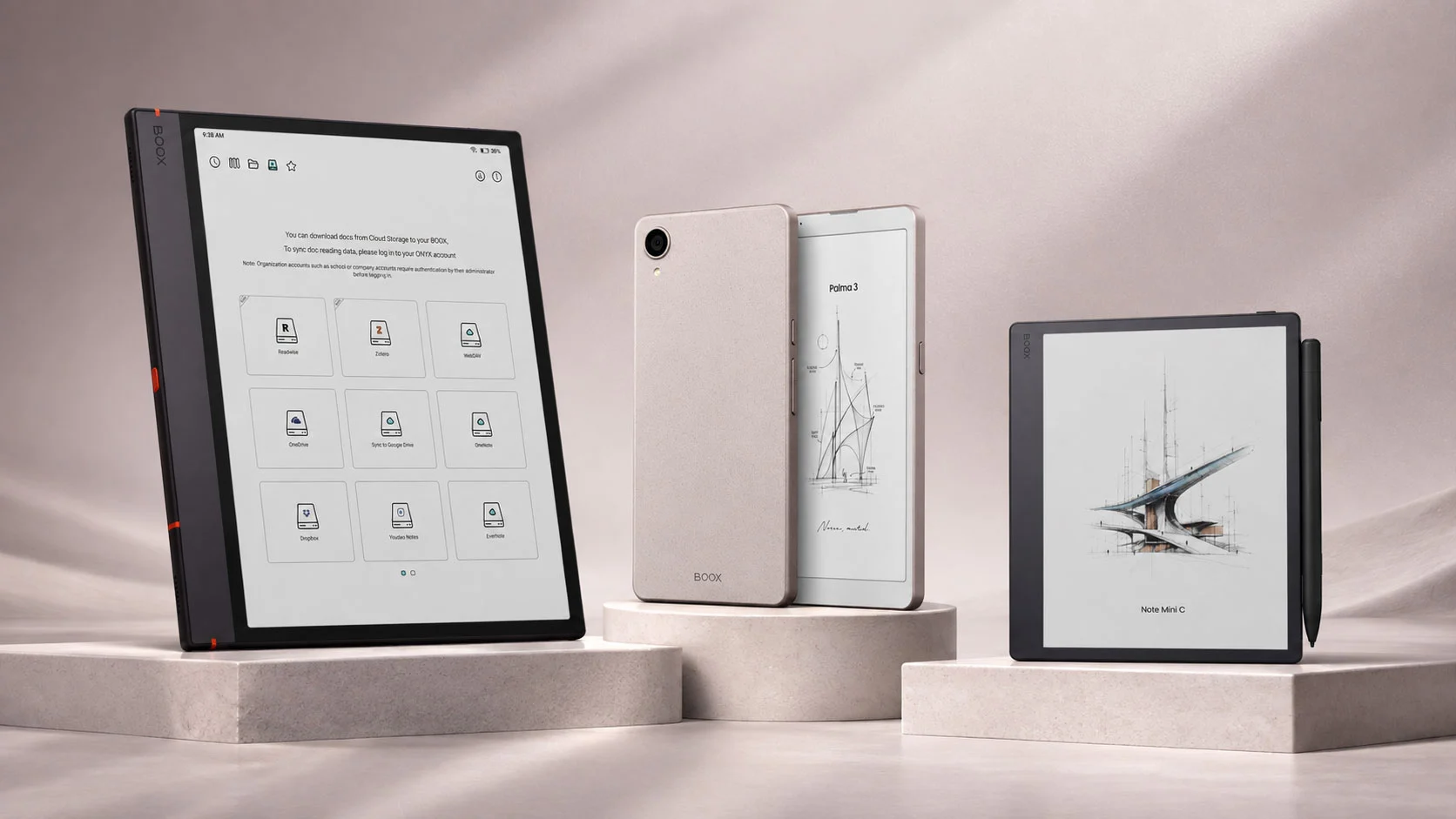 BOOX ra mắt Palma 3, Note Air6 C và Note Mini C: màn hình E Ink, Android 16, hỗ trợ Google Play