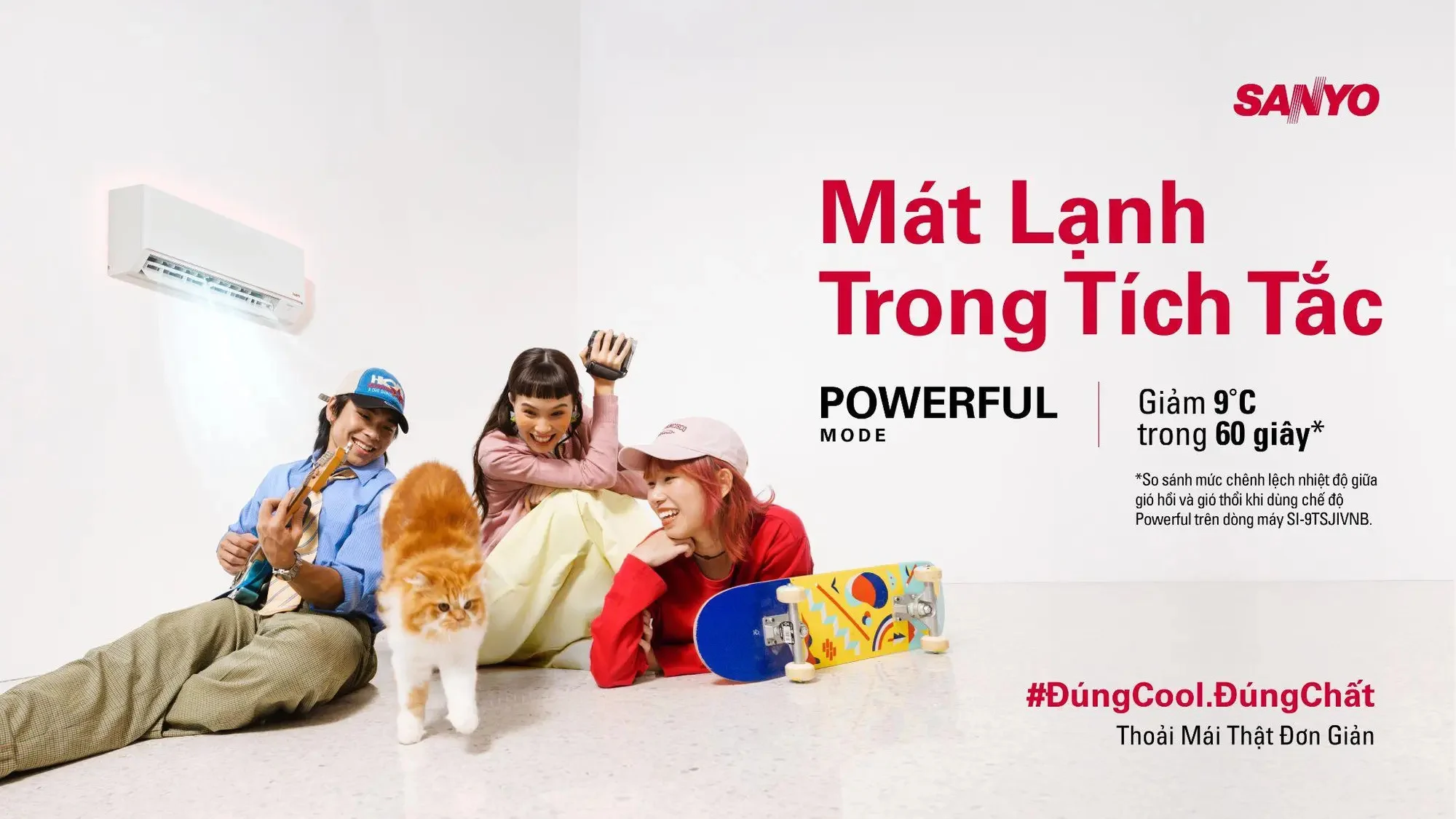 Máy lạnh SANYO Comfort Series: thiết kế, tính năng và trải nghiệm