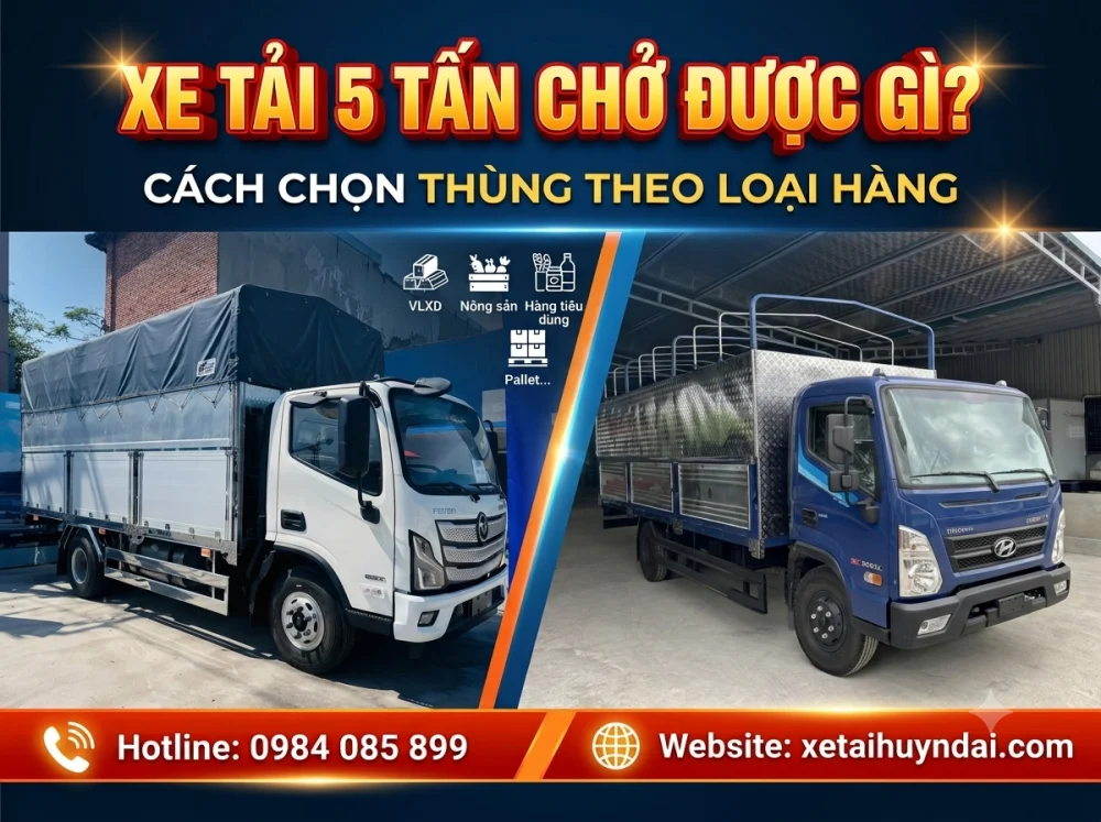 Phân Khúc Xe Tải 5 Tấn: "Cầu Nối" Vận Tải Và Bài Toán Tối Ưu Chi Phí Cho Dân Làm Ăn
