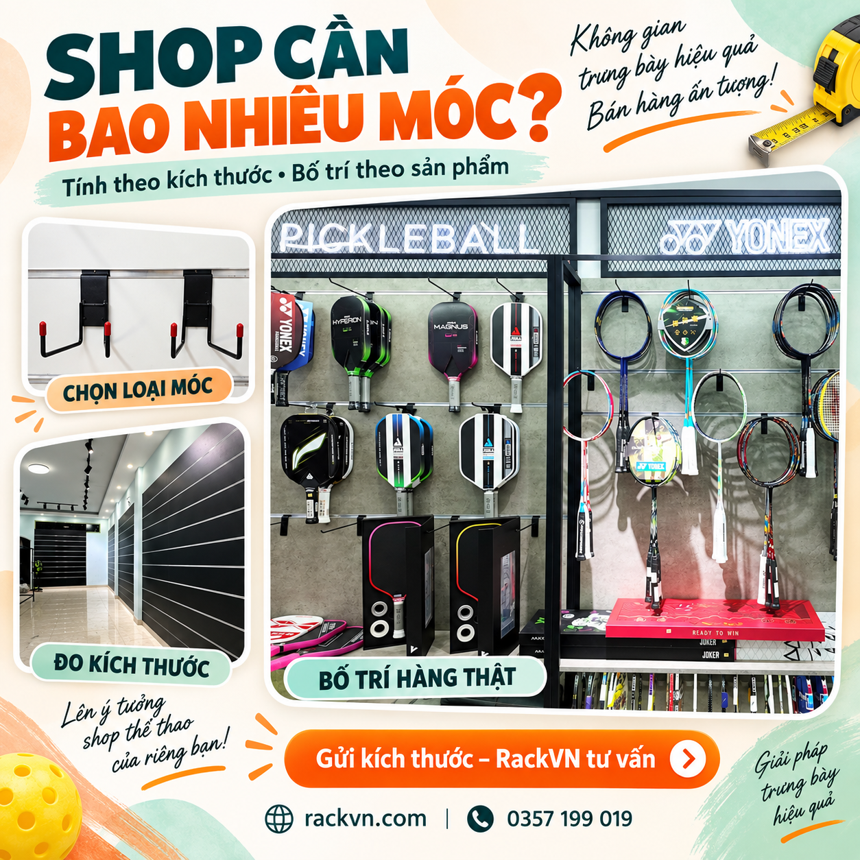 Shop có 100 mã hàng thì cần 100 móc treo? Chưa chắc