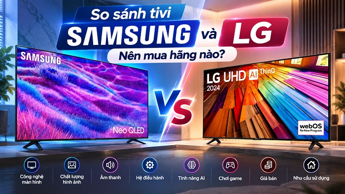 So sánh tivi Samsung và LG: Nên mua hãng nào?