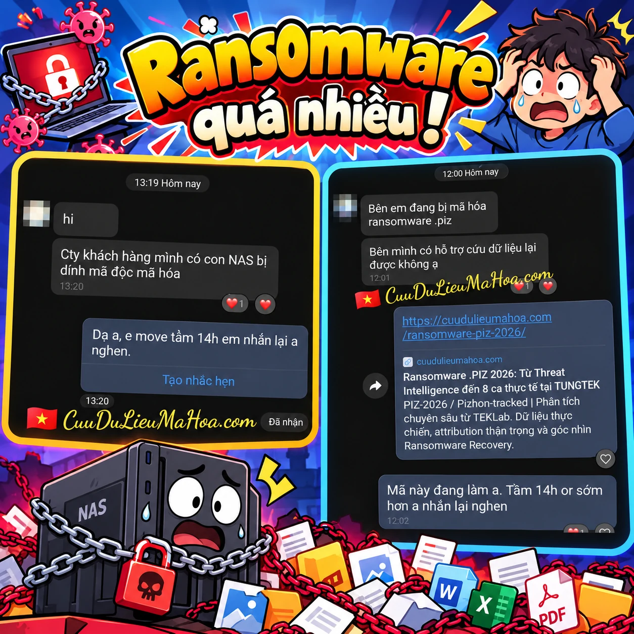 Ransomware quá nhiều: Khi TUNGTEK bắt đầu quá tải tiếp nhận Case