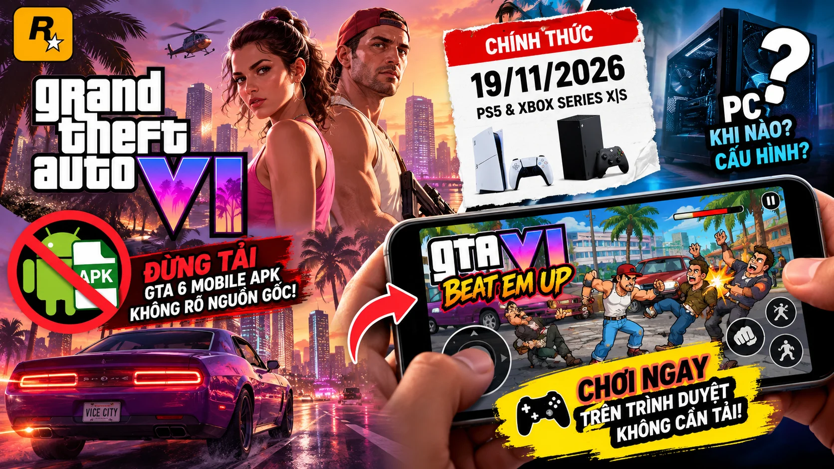 GTA 6: Rockstar xác nhận ngày ra mắt, còn bản PC thì vẫn chưa có thông tin