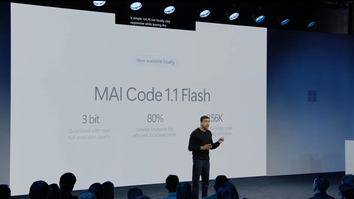 MAI Code 1.1 Flash là mô hình AI chuyên về lập trình thế hệ mới của Microsoft (thuộc nhóm mô hình...