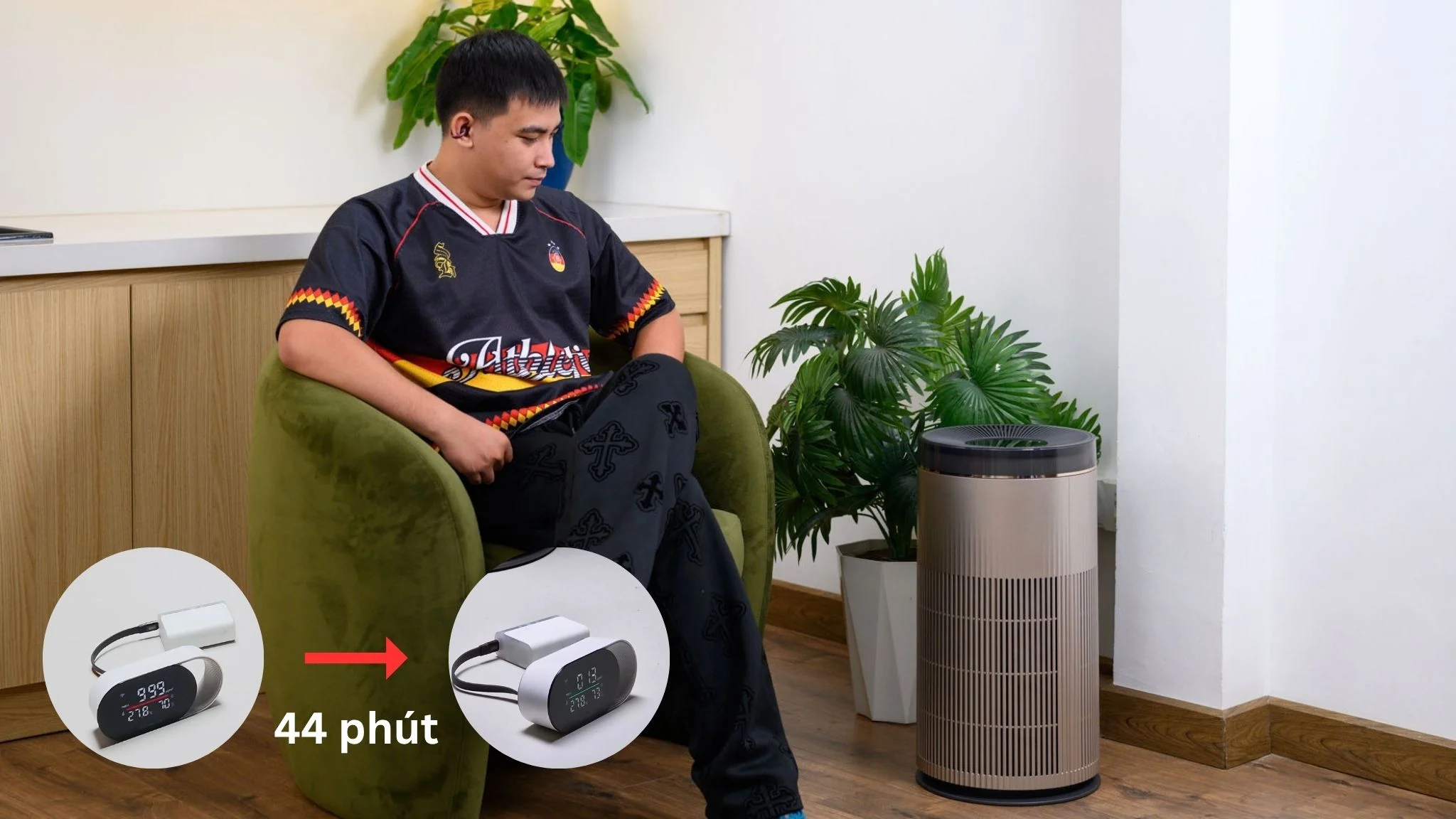 Trên tay Dreame TP20: Máy lọc khí đẹp, màng lọc H14 xài 5 năm và thử test khói nhang