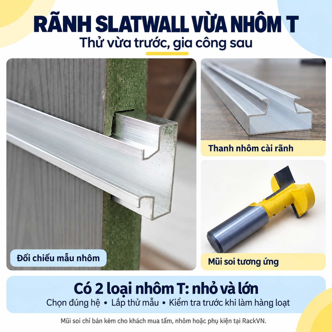 Làm thế nào để chọn mũi soi CNC phù hợp với rãnh Slatwall?