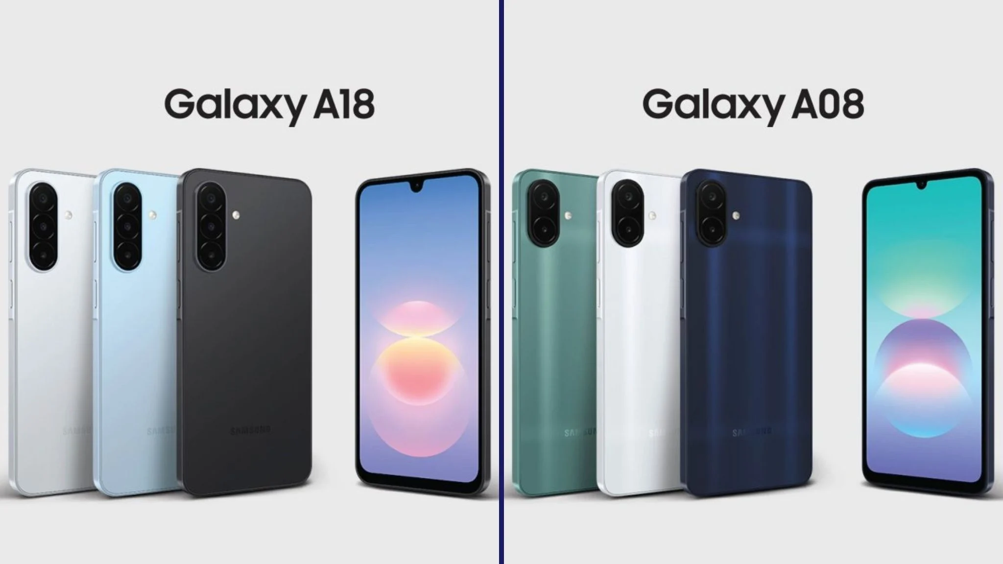Samsung mới ra Galaxy A18 với A08: Có AI, cập nhật phần mềm tới 6 năm