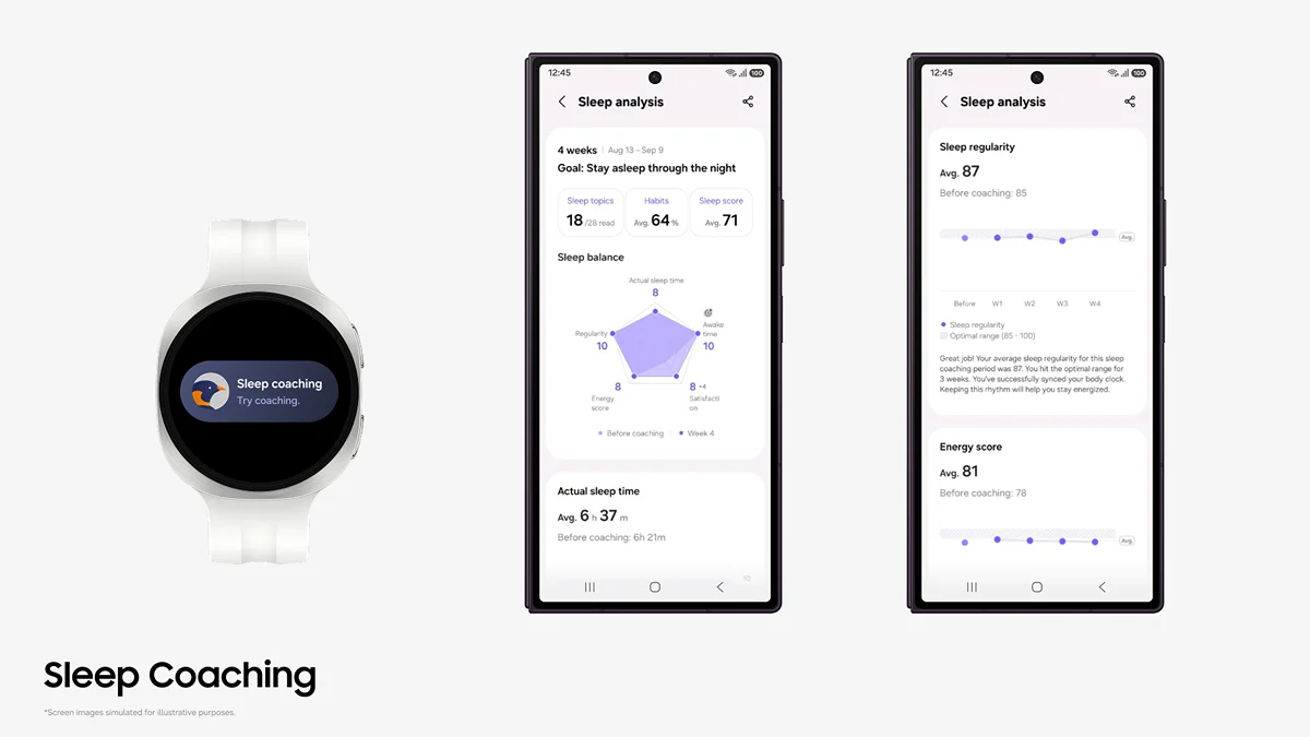 Samsung Health cập nhật lớn: Bổ sung huấn luyện viên giấc ngủ, chạy bộ và quét bữa ăn
