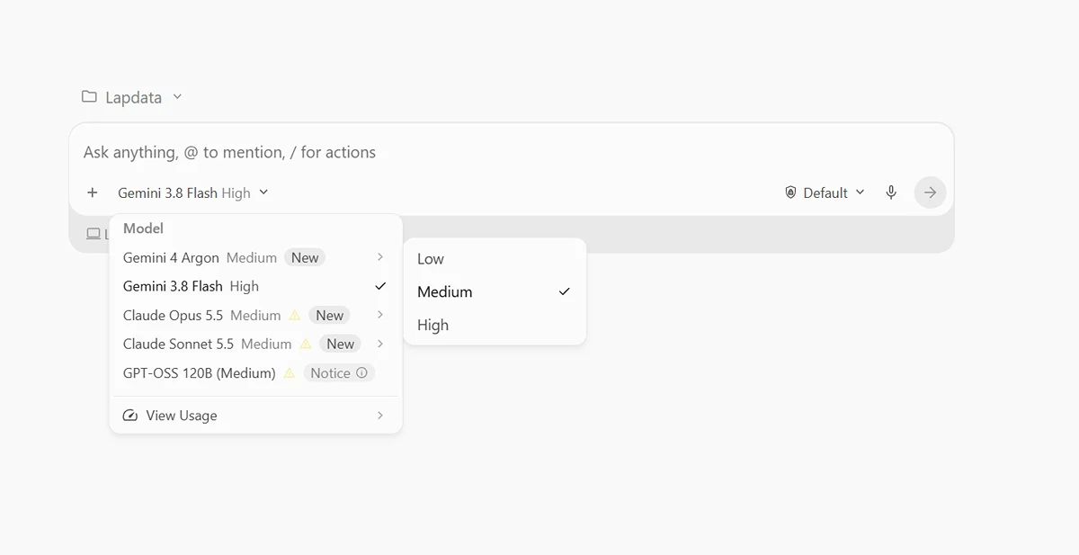 Gemini 4 Argon đã có trong Antigravity cho anh em dùng gói Google AI Pro, ngon luôn