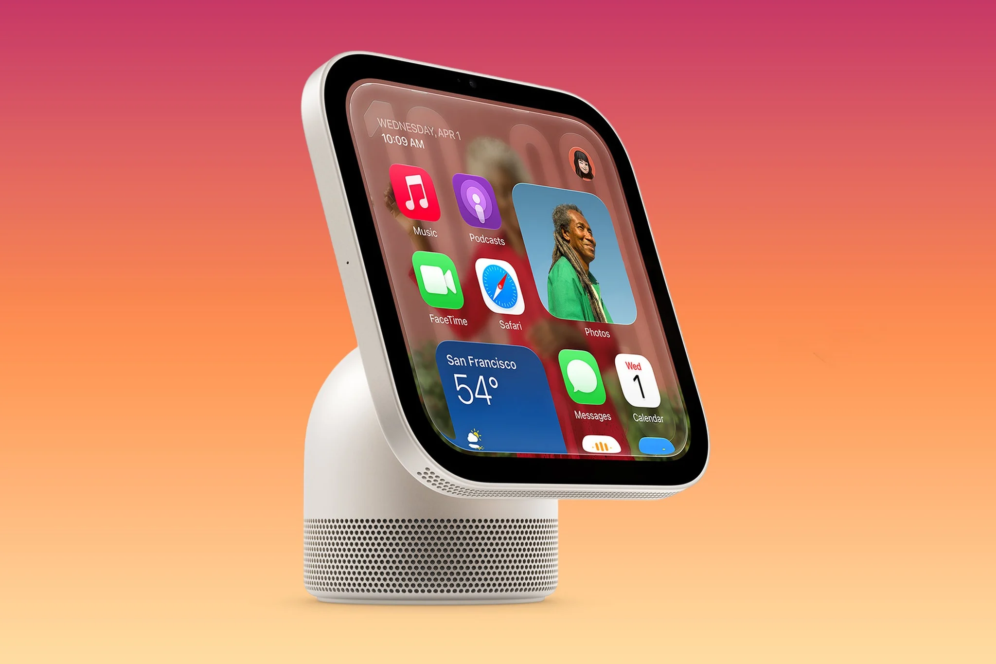 Apple đang làm HomeView bản cao cấp: màn hình 9 inch xoay 360 độ trên cánh tay robot