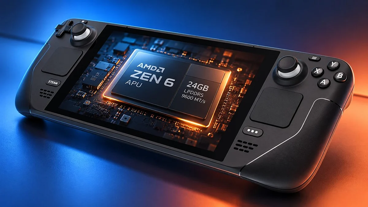 Lộ APU Zen 6 của AMD với 6 nhân, 24 GB LPDDR5 9.600 MT/s, có thể dành cho Steam Deck mới