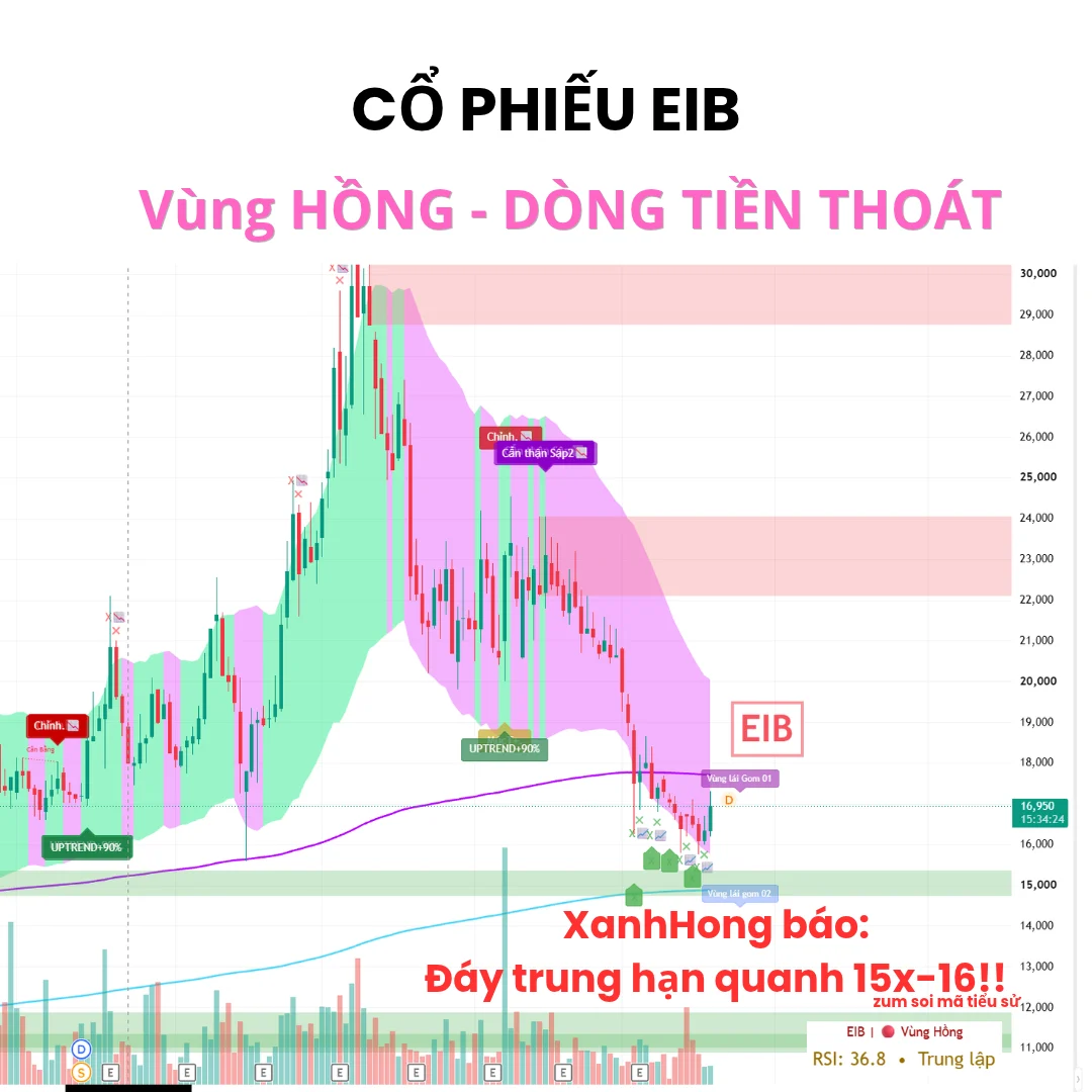 Một cổ phiếu BANK đang về vùng GOM!!!